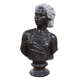 MARBLE BUST LADY BLACK COLOUR