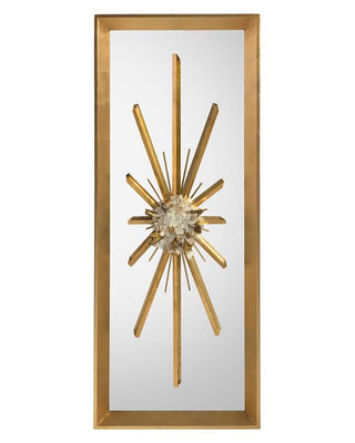 Golden Crystal Burst Mirror I