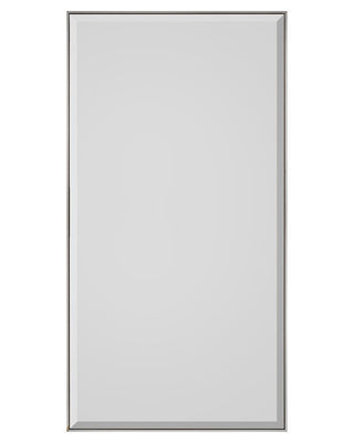 Silver Floater Frame with Bevel Mirror