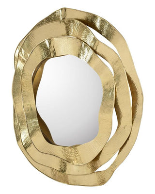 John Richard Ripple Brass Mirror