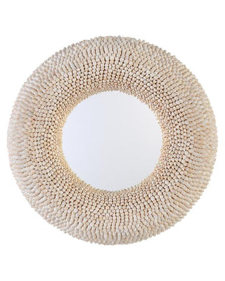 Money Cowry Round Mirror