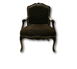 Carved Victorian Chair - Black Elephant