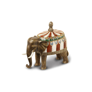 Brass Elephant Canister