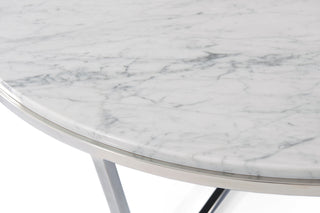 FISHER ROUND COCKTAIL TABLE (MARBLE)