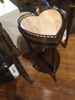 Maitland Smith- HEART ACCENT TABLE