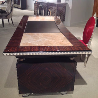 ACADEMY’ WRITING DESK BACKLIGHTED ONYX TOP