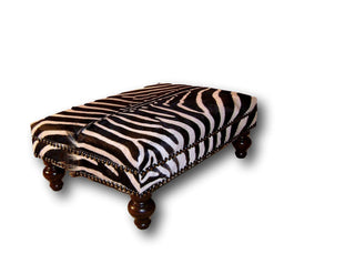 OTTOMAN - XL Genuine Zebra