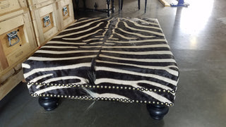 OTTOMAN - XL Genuine Zebra