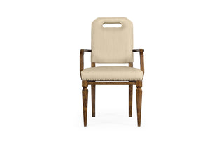 Contemporary Camden Dining Arm Chair, Upholstered in MAZO