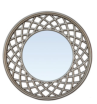 Silver Spiral Wall Mirror - Modern Reflection with a Twist for Stylish Home Decor