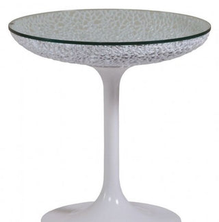 Artistica Home Living Room Seascape Round White Spot Table 2074-950C