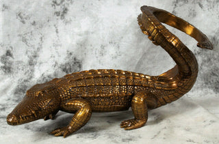 Maitland Smith 8143-12 - TWISTED CROCODILE WINE HOLDER